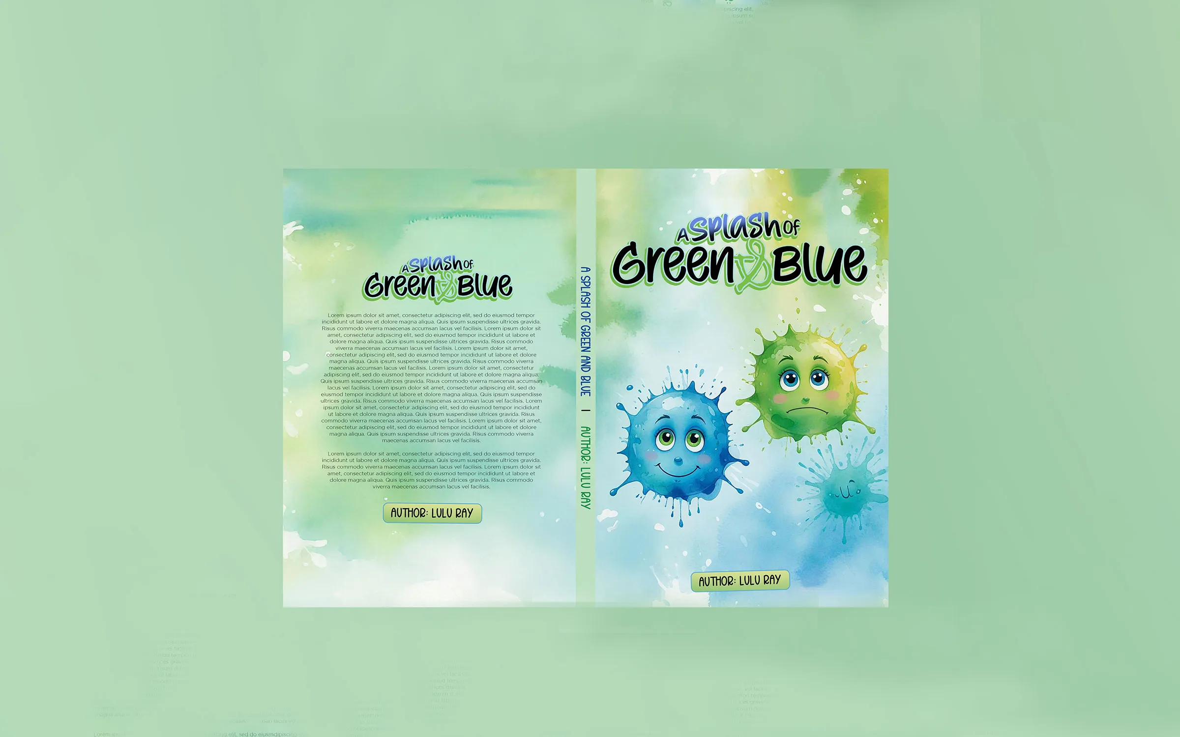 A Splash Of Green & Blue